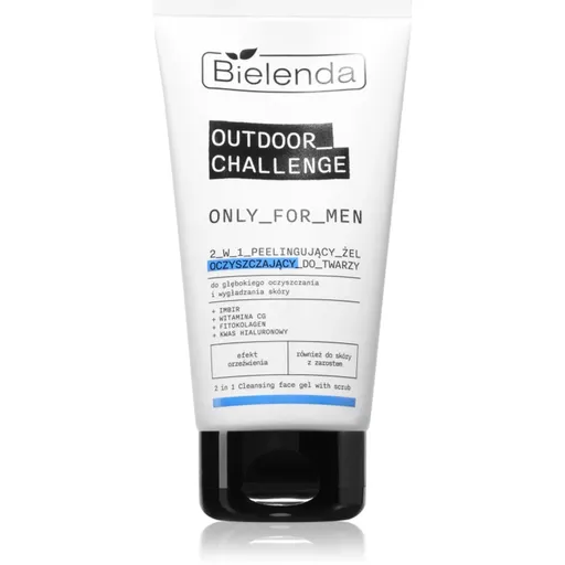 Bielenda Only For Men Outdoor Challenge gel de curatare exfoliant faciale 150 g