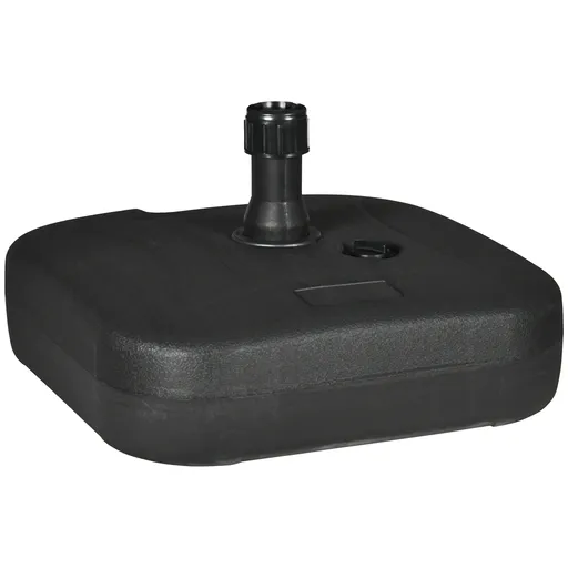 Outsunny Suport Umbrelă de Grădină cu Bază de Umplere Apă/Nisip HDPE Rezistent la Intemperii 46x45x26cm Negru | Aosom Romania