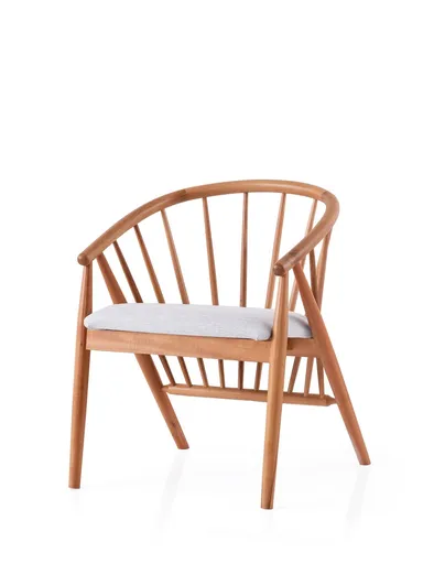 Scaun, Hanah Home, Ava, 60x77x54.5 cm, Stejar / Gri deschis