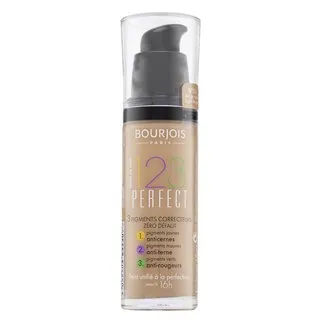 Bourjois 123 Perfect Foundation fond de ten lichid împotriva imperfecțiunilor pielii 53 Light Biege 30 ml