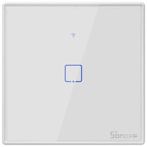 Intrerupator Smart cu Touch WiFi + RF 433 Sonoff T2EU1C TX, (1 canal) 6920075725711