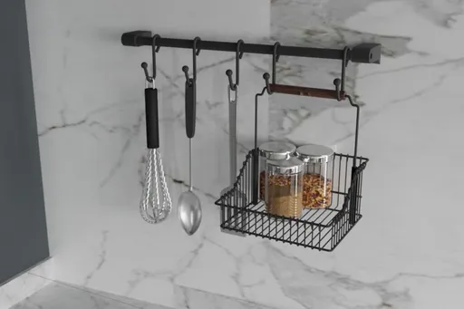 Organizator, Hermia, 161WRC1123, Dimensiune: 60 x 21 x 24 cm (2 bucăți), Negru