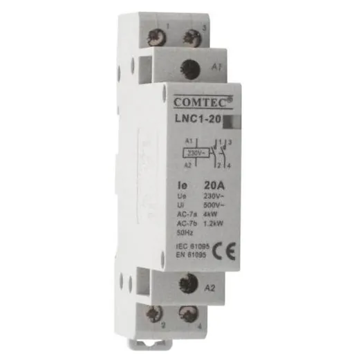 Contactor pe sina DIN 4P/20A 4NC LNC1-20 Comtec MF0003-00774