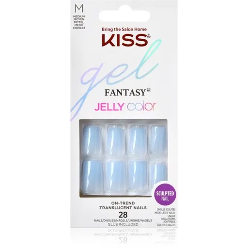 KISS Gel Fantasy Jelly Color unghii artificiale Jelly Crushin 28 buc