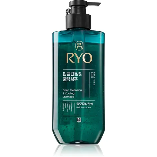 RYO Deep Cleansing & Cooling Shampoo curatarea profunda a scalpului cu efect racoritor 480 ml