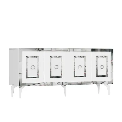 Dulap Karya White and Silver, argintiu