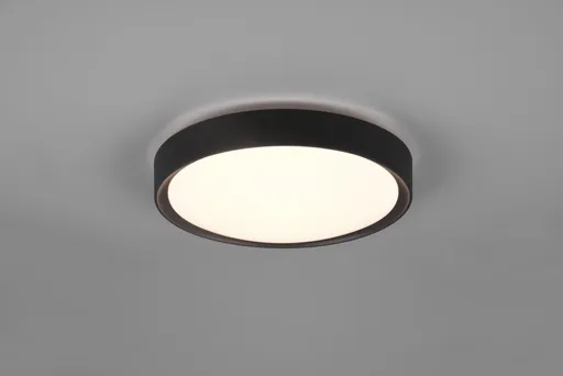 Plafoniera Clarimo, TRIO, 33x9 cm, 18W, 1x SMD, plastic, negru mat