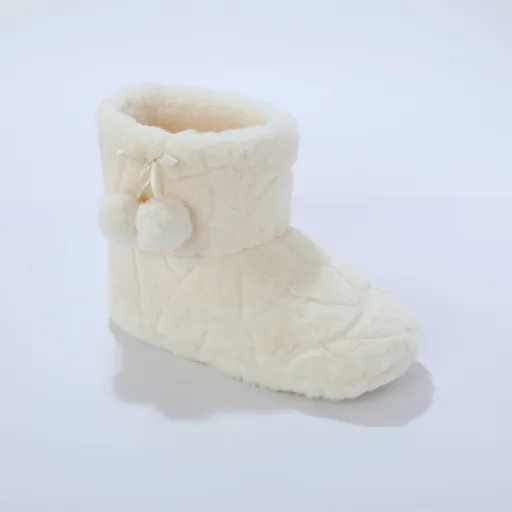 Papuci înalți cu blană artificială