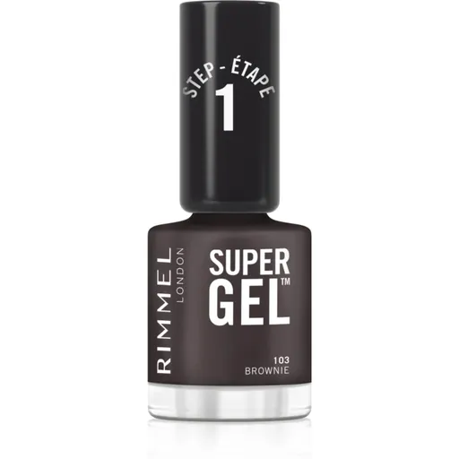 Rimmel Super Gel gel de unghii fara utilizarea UV sau lampa LED culoare 103 Brownie 12 ml