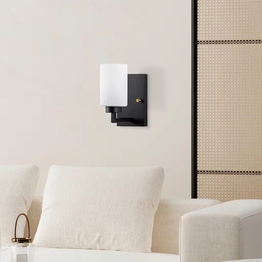 Aplica de perete, Opviq, 942FLG2199, Alb/Negru