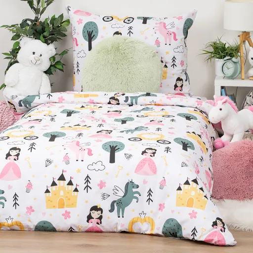 Lenjerie de pat din bumbac pentru copii 4Home Fairytale Dream, 140 x 200 cm, 70 x 90 cm