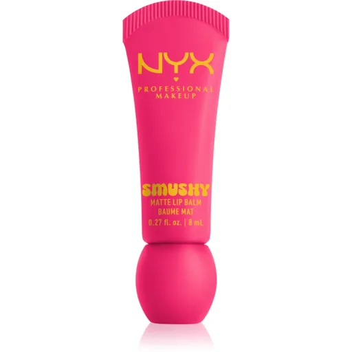 NYX Professional Makeup Smushy Matte Lip Balm balsam de buze cu efect matifiant culoare Sweet Smack 8 ml