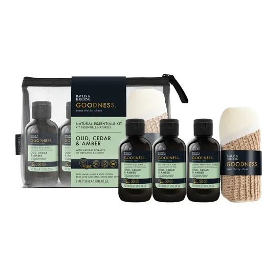 Baylis & Harding Goodness Oud, Cedar & Amber set cadou pentru baie