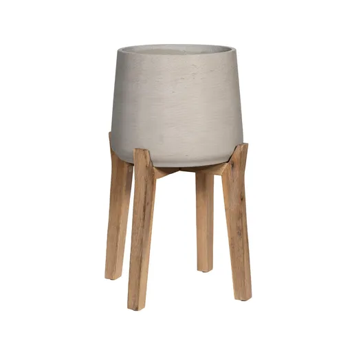 Pottery Pots Ghiveci de flori Patt pe picioare înalte, culoare - gri antic, mai multe dimensiuni - PotteryPots Mărime: M - v. 13,1 cm, ⌀ 13,2 cm / v.…