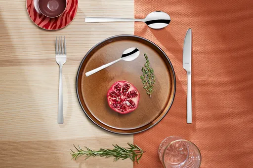 Set tacamuri 24 piese Manille, Amefa, 6 persoane, inox 18/0, argintiu