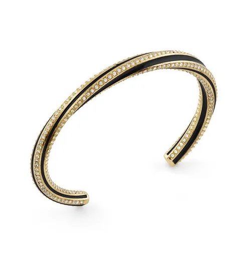 Guess Brățară solidă de lux cu cristale Le Mirage JUBB05381JWYGBK 5,5 cm