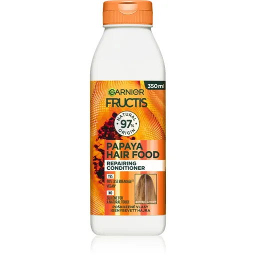 Garnier Fructis Papaya Hair Food balsam regenerator pentru par deteriorat 350 ml