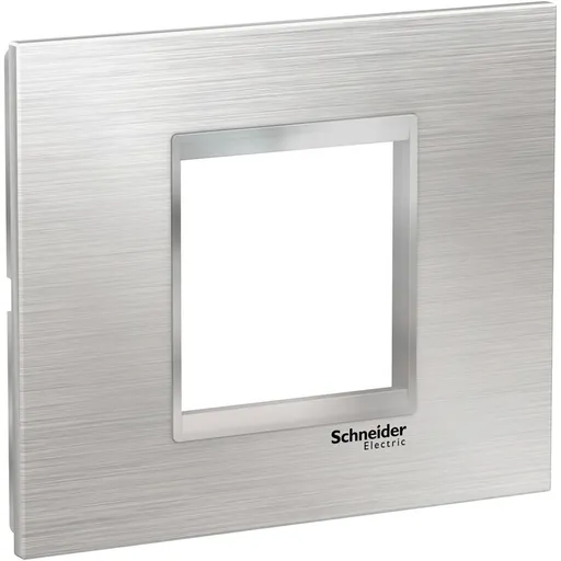 Rama inox 2 module Schneider Easy Styl LMR7762038, argintiu/crom