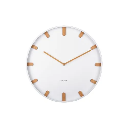 Ceas de perete Karlsson 5942WH de design 40 cm , alb, alb