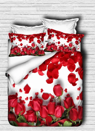 Lenjerie de pat dubla Super King (EU) (IT), 3 piese, L'essentiel Maison, 124, Multicolor