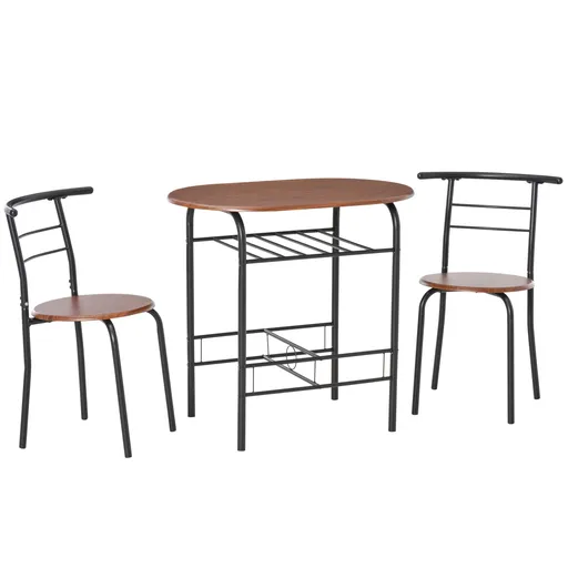 Set de masa cu scaune HOMCOM, mobilier pentru bucatarie | Aosom Romania
