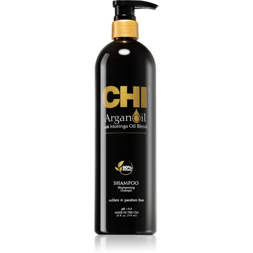CHI Argan Oil Shampoo sampon hranitor pentru păr uscat și deteriorat 739 ml