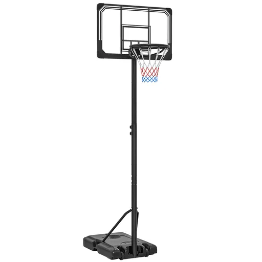 SPORTNOW Cos pentru baschet cu inaltime reglabila, 182-213 cm, Negru