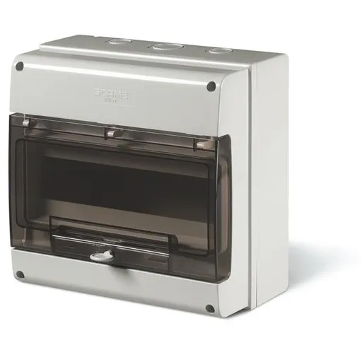 Tablou PT 12M, Scame 672.2012, IP66, montare aparenta M250 12 module. 256x250x140mm GRI