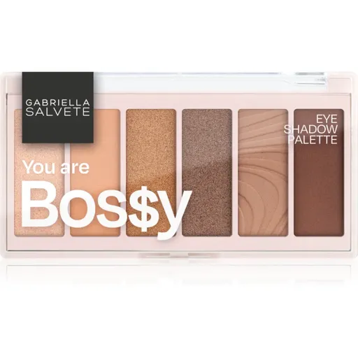 Gabriella Salvete Eyeshadow 6 Shades Palette paleta farduri de ochi culoare You are Bos$y 12 g