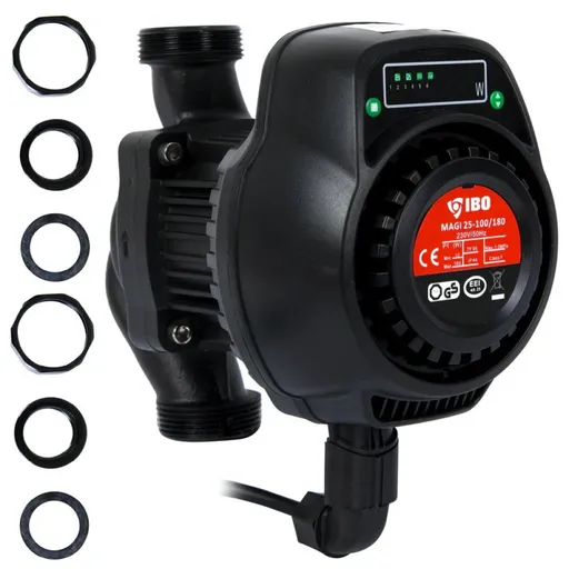 Pompa de recirculare electronica pentru centrala IBO MAGI MAX 25-100/180, 10-180 W, 170 l/min, H Refulare 10 m