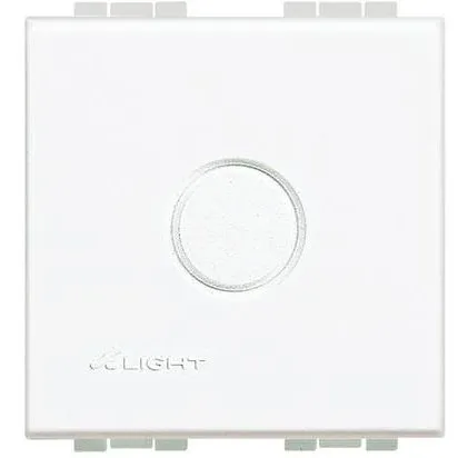 Tasta falsa perforata 2 module Living Light Bticino N4951, alb