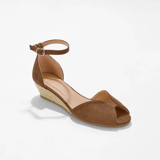 Sandale cu vârful deschis, călcâi