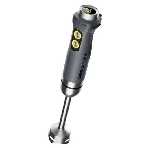 Blender Carrera No.554, 800W, 5 viteze, Display LCD, Zdrobire gheata, Otel inoxidabil, Gri