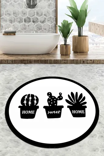 Covoras de baie, L'essentiel Maison, Cereus Circle Djt 140, Multicolor