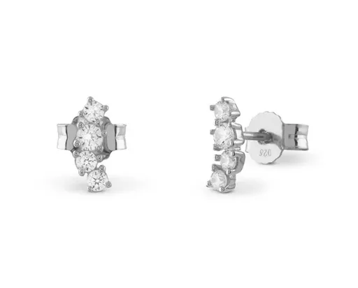 Guess Cercei tip știft de argint cu zirconiu cubic Jardin JSBE04495JWRHT/U