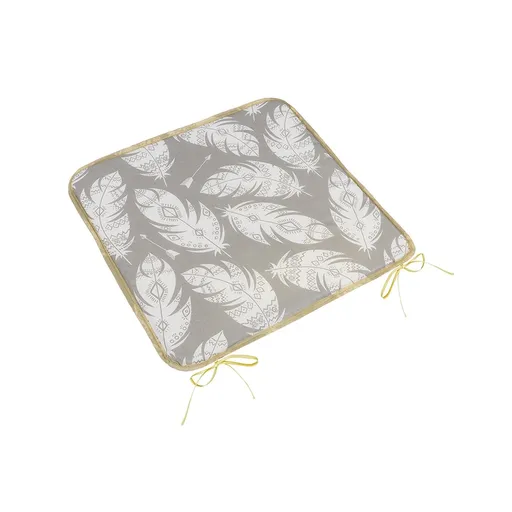 Bellatex Perna Adéla netedă Pene gri, albă, 40 x40 cm