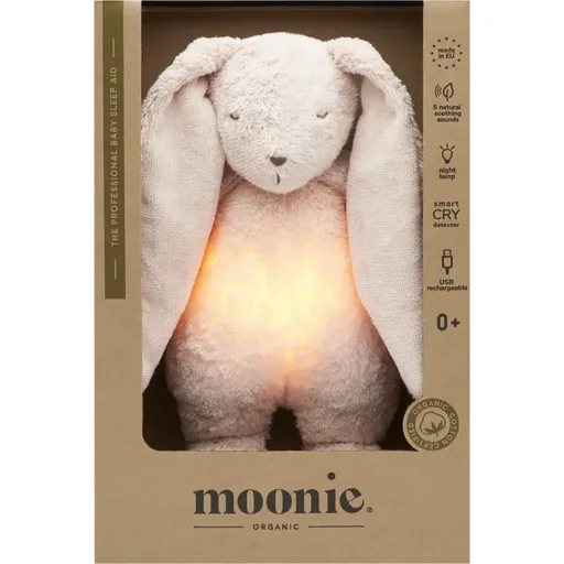 Moonie The Humming Friend 2.0 Organic Rose jucărie de adormit cu melodie 1 buc