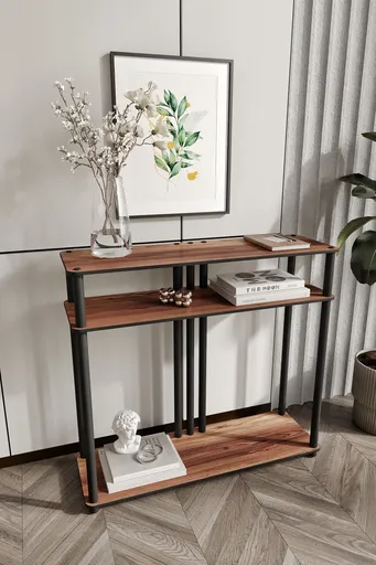 Dulap, Hanah Home, Garcia, 90x30x84 cm, MDF , Maro