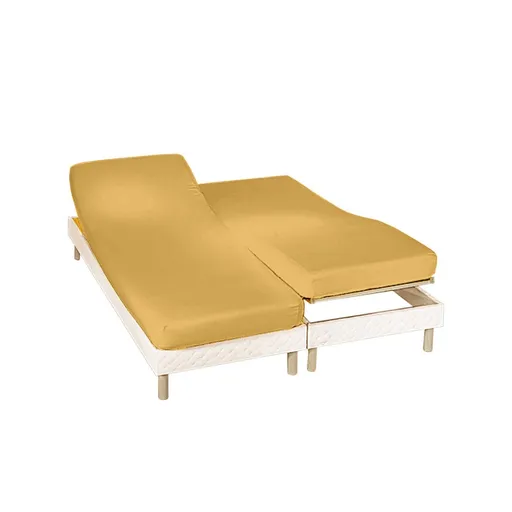 Cearșaf de întindere pentru patul înclinat Colombine cu colț cu adâncimea de 26 cm, fabricat din poliacoton