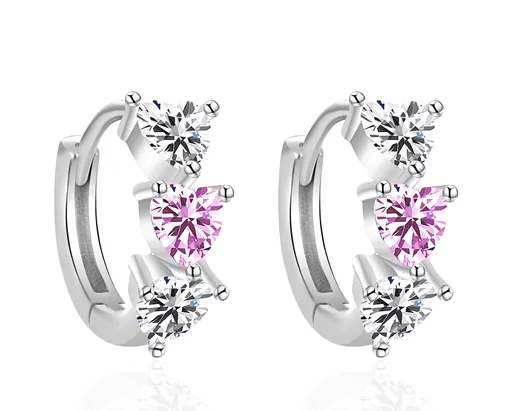 Agato Cercei rotunzi delicați din argint AGT-E061KP