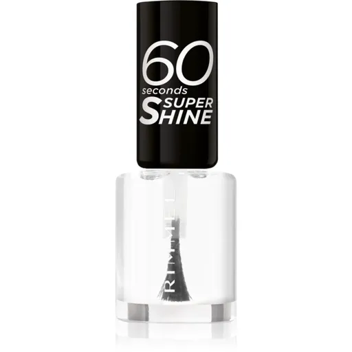 Rimmel 60 Seconds Super Shine lac de unghii culoare 740 Clear 8 ml