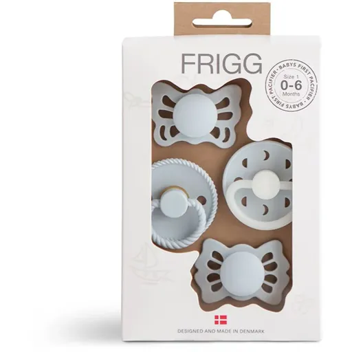 FRIGG Baby's First Pacifier​ Moonlight Sailing suzetă Powder Blue