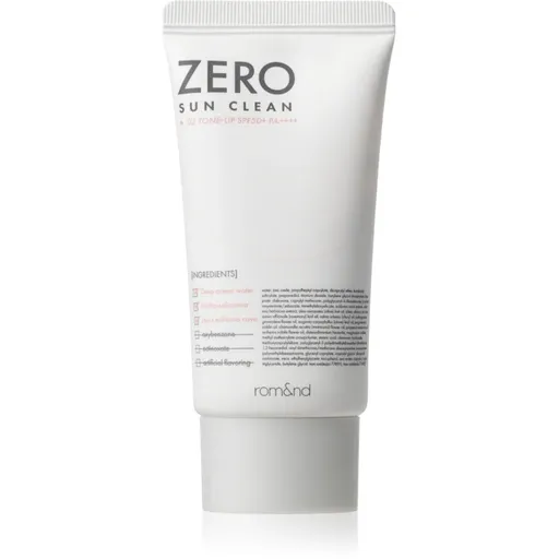rom&nd Zero Sun Clean crema tonica iluminatoare cu efect de hidratare SPF 50+ culoare 02 Tone Up 50 ml