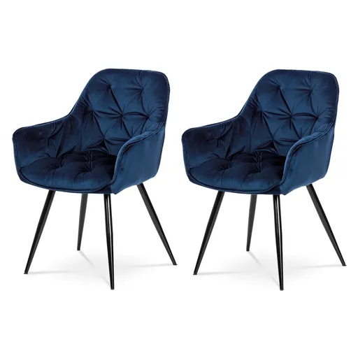 Set de scaune de sufragerie DCH-421 BLUE4, 2 buc., albastru