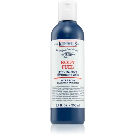 Kiehl's Body Fuel All-in One Energizing Wash gel de duș și șampon pentru toate tipurile de ten, inclusiv piele sensibila pentru bărbați 250 ml