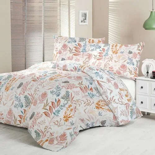 Kvalitex Lenjerie de pat din satin LuxuryCollection Coral garden, 140 x 220 cm, 70 x 90 cm, 140 x 220 cm, 70 x 90 cm