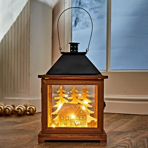 LED lanternă Casa de iarnă