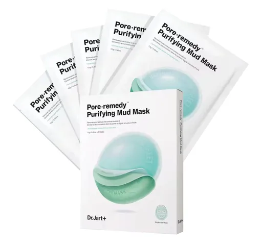Dr. Jart+ Mască cu nămol purificator Pore-remedy (Purifying Mud Mask) 5 x 13 g