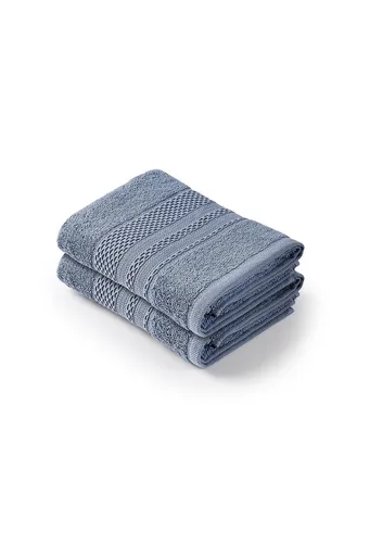 Set prosoape, L'essentiel Maison, Piramit, Albastru indigo