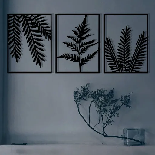 Decoratiune de perete, Yakomoz, Dimensiune: 118 x 50 cm, Negru